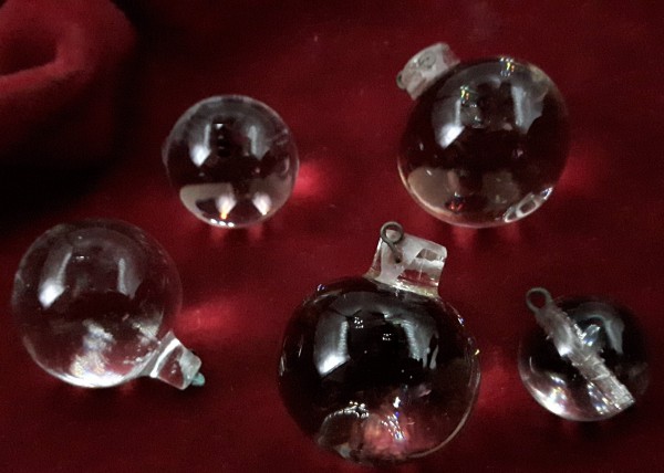 Victorian Clear Plain Chandelier Bottom Ball Various Sizes