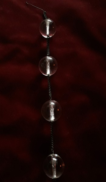 Victorian Ball Drop Solid Glass With Centre Hole