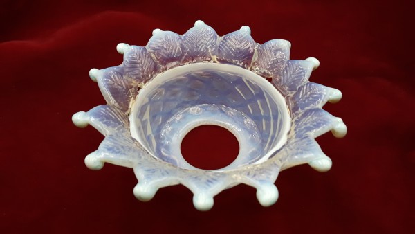 Antique Murano Chandelier blue glass pan dish 160mm 