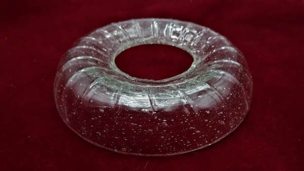 Antique Murano Chandelier clear glass pan dish 110mm 