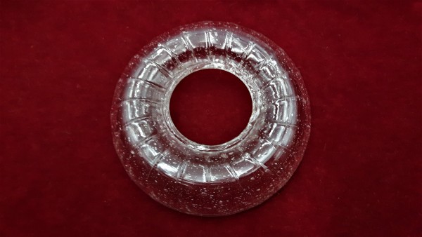 Antique Murano Chandelier clear glass pan dish 110mm 