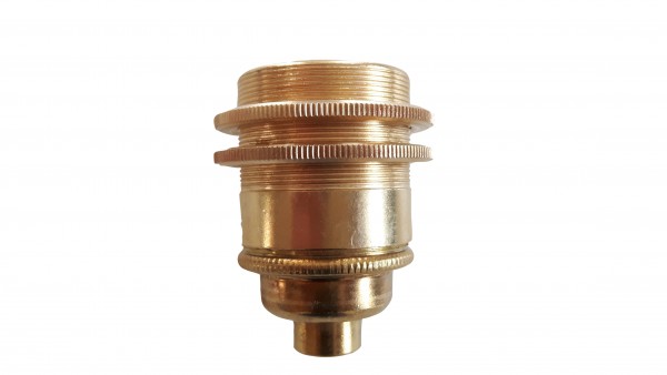 ES E27- 3 part bulb holder lamp holder solid brass 10mm thread 