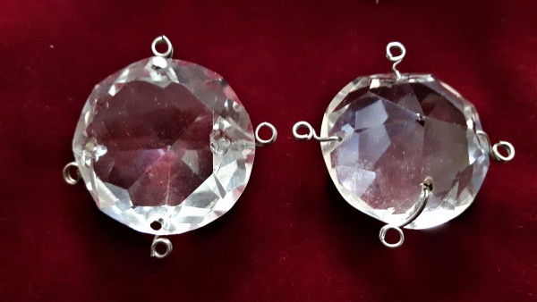 Victorian large crystal chandelier divider 4 way 38mm