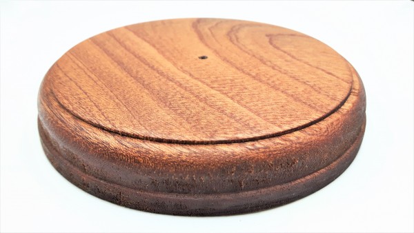 Small hardwood pattress manufactured from Sapele  African mahogany .