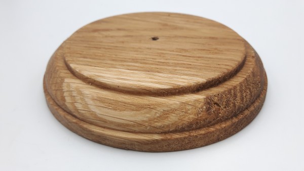 Round hardwood Oak ceiling pattress 125mm width