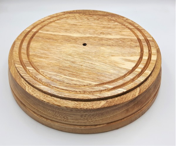 Large Hardwood Ceiling Pattress American Oak 220mm