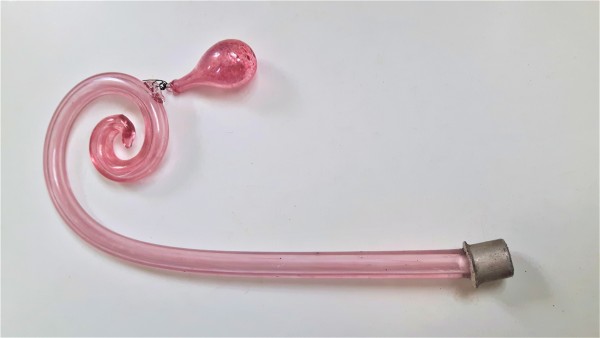 Pink Venetian Chandelier Crook scroll and drop 