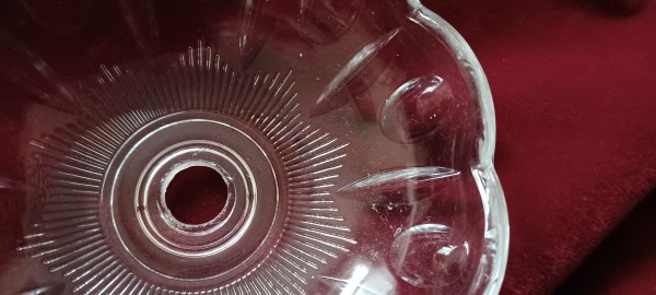 CHANDELIER GLASS BOBECHE DRIP PAN