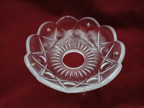 VINTAGE CHANDELIER PRESSED GLASS BOWL