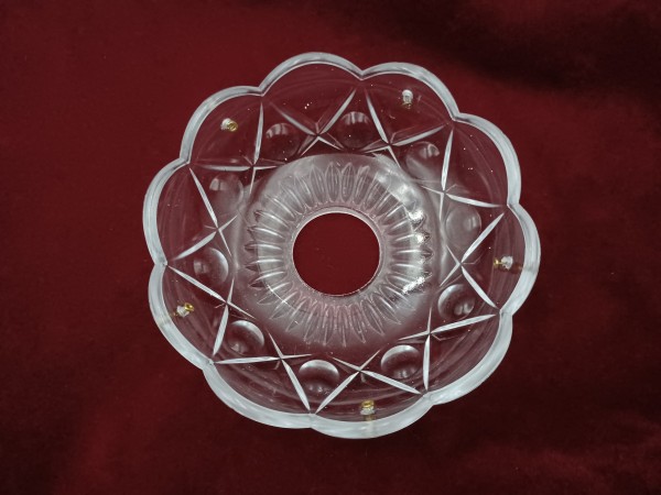 VINTAGE CHANDELIER PRESSED GLASS BOWL