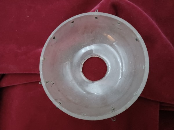vintage chandelier frosted glass grease pan
