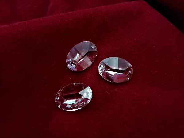 Chandelier crystal beads 2 Pin Hole