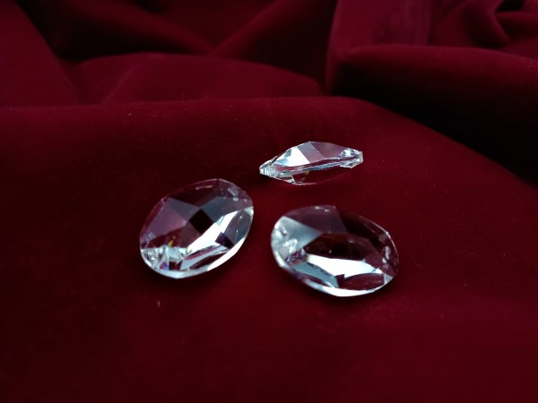 Chandelier crystal beads 2 Pin Hole