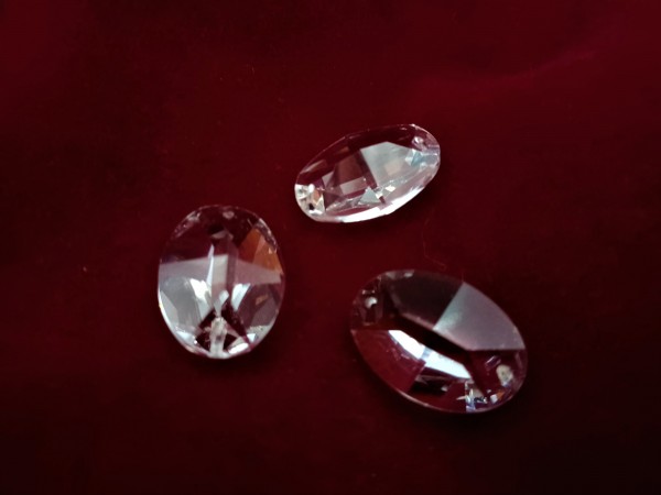 Chandelier crystal beads 2 Pin Hole