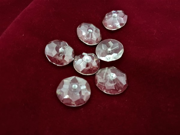 Victorian crystal chandelier Round Flat Back Beads