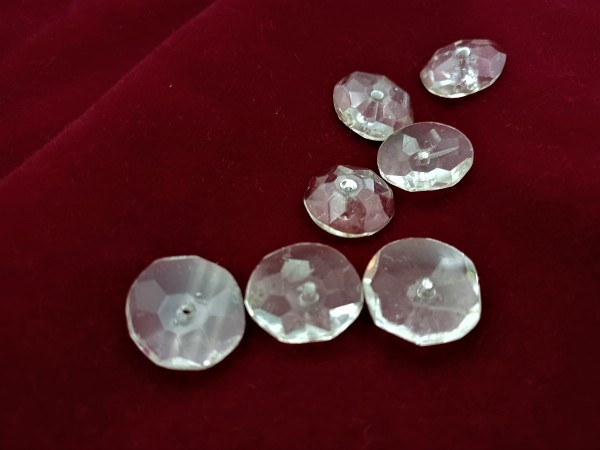 Victorian crystal chandelier Round Flat Back Beads