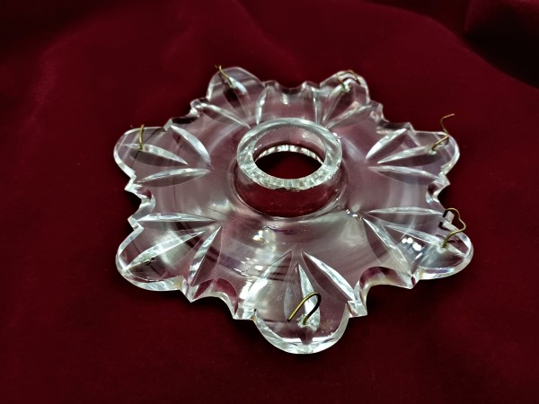 Hand cut glass Victorian bobeche