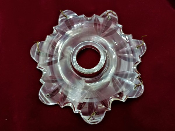 Hand cut glass Victorian bobeche