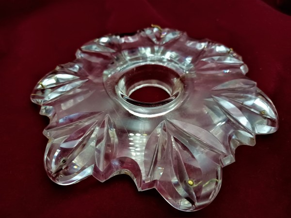 Hand cut glass Victorian bobeche