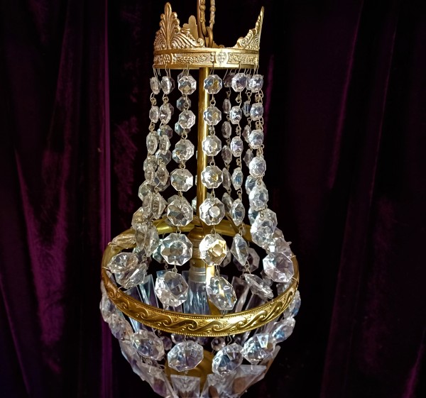 Crystal And Glass Chandelier