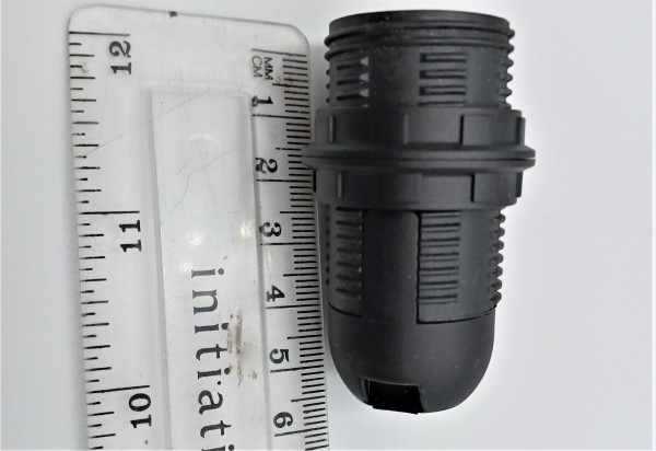 E14 Bulb Lamp Holder 2 Part Threaded Skirt And 2 Shade Rings 