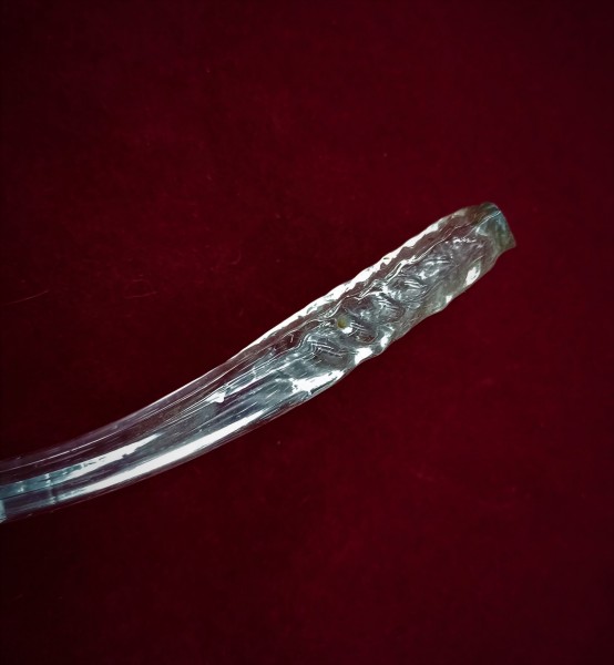 Italian large Clear Chandelier scroll Leaf 