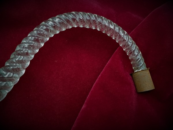 Italian Chandelier solid glass s Arm 