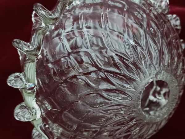 Antique Murano Chandelier Centre Stem Ball and collar 