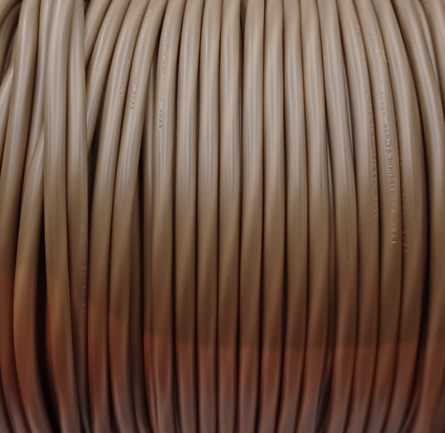 3 Core PVC Flex Electrical Cable 0.50mm antique gold