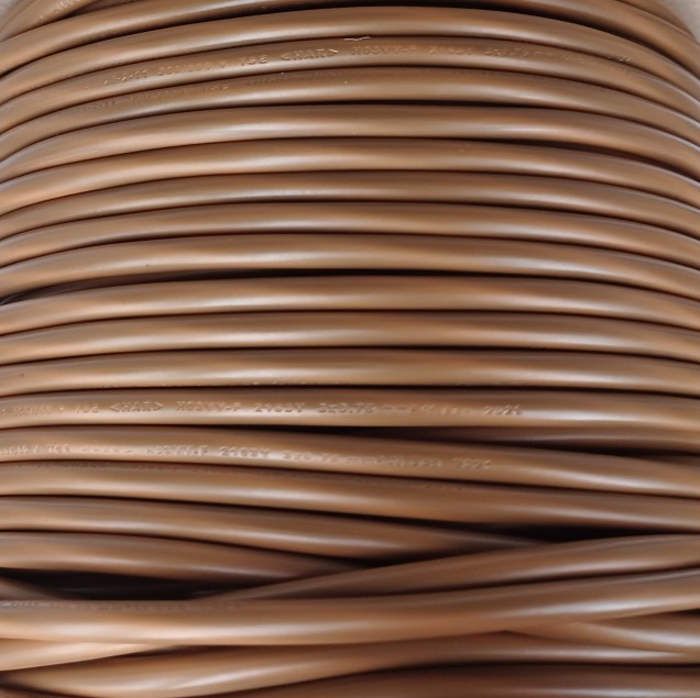 3 Core PVC Flex Electrical Cable 0.50mm antique gold