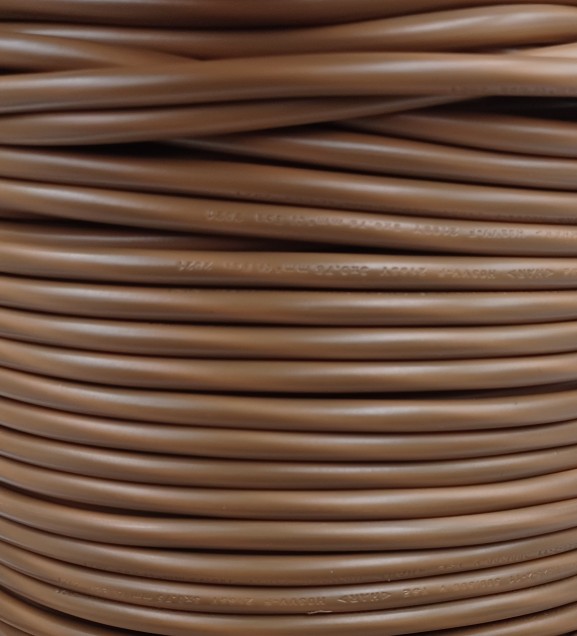 3 Core PVC Flex Electrical Cable 0.50mm antique gold