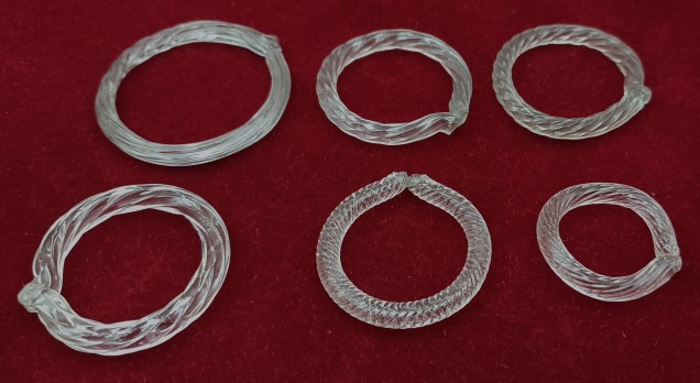 Glass Chandelier Hoops And Rings