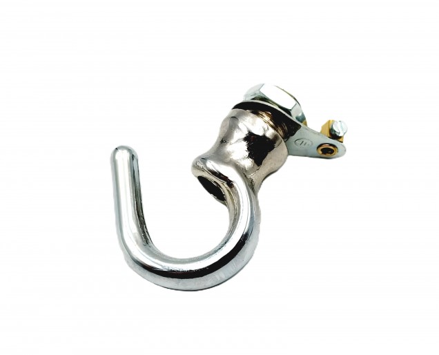 Burgundy and chrome ceiling rose hook large or small with optional chain 