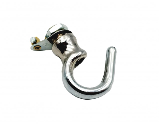 Yellow and chrome ceiling rose hook large or small with optional chain