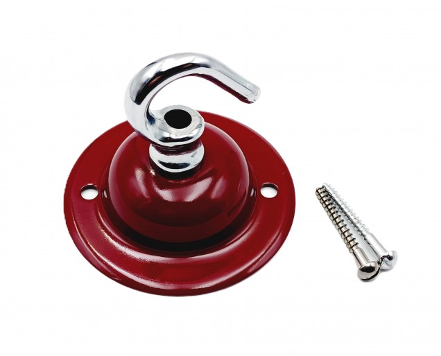 Burgundy and chrome ceiling rose hook large or small with optional chain 