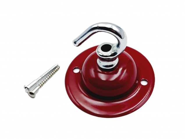 Burgundy and chrome ceiling rose hook large or small with optional chain 