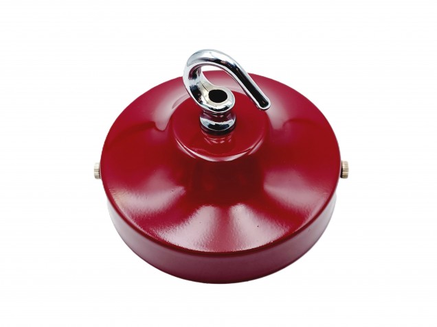 Burgundy and chrome ceiling rose hook large or small with optional chain 