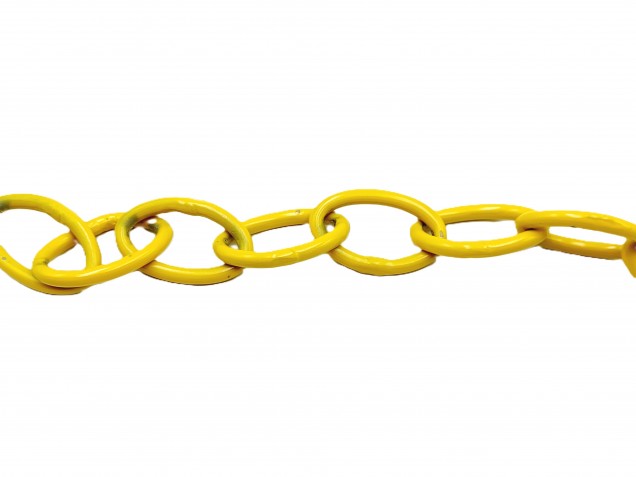 Yellow and chrome ceiling rose hook large or small with optional chain