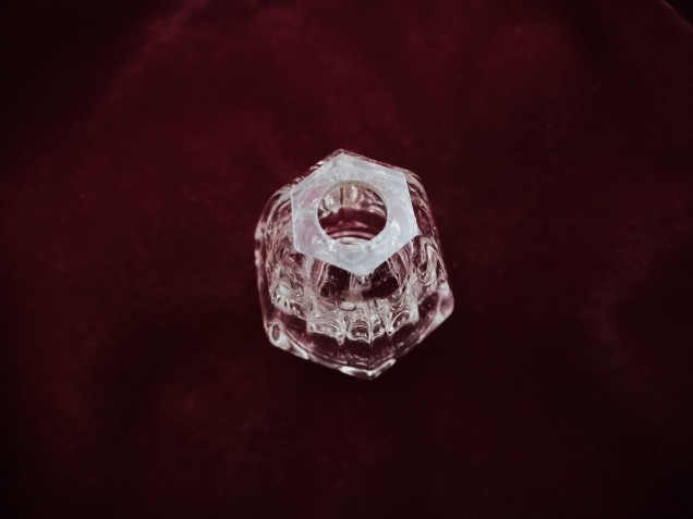 Victorian Chandelier Glass Stem spacer 