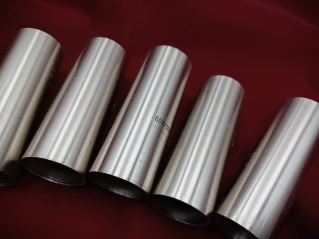 Nickel Tube sleeve chandelier candle cover 80mm x 27mm 