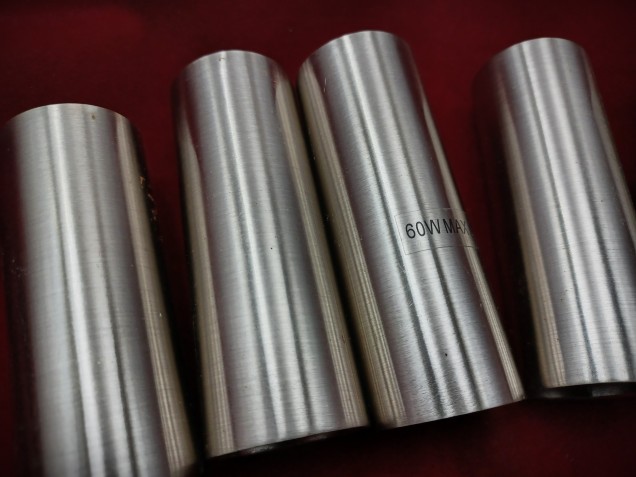 Nickel Tube sleeve chandelier candle cover 80mm x 27mm 