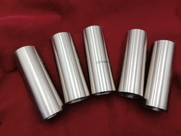 Nickel Tube sleeve chandelier candle cover 80mm x 27mm 