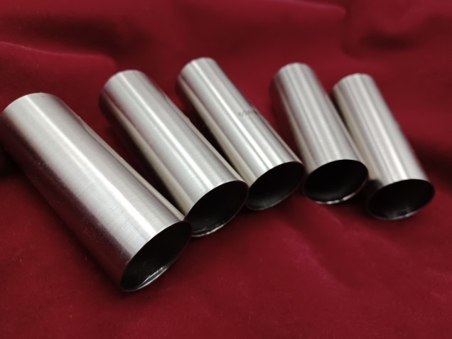 Nickel Tube sleeve chandelier candle cover 80mm x 27mm 