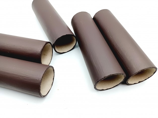 Chandelier Candle Tubes Brown Card 100mm x 26mm 