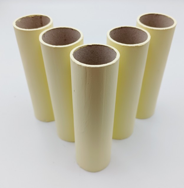 Candle Tubes cream Tube Card 100mm x 26mm