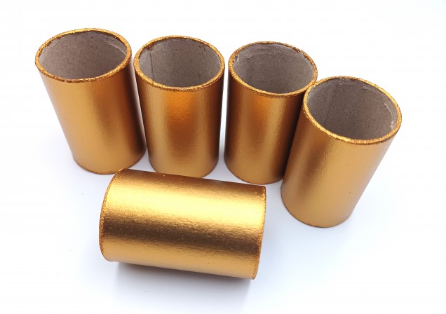 Chandelier Candle Tubes Antique Gold Card 55mm x 32mm Choose Pack Size