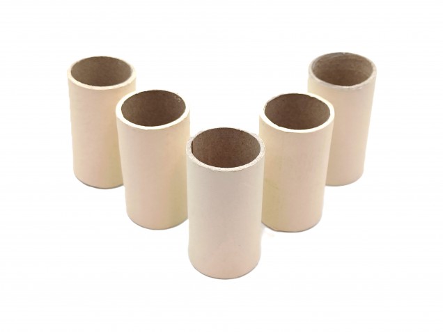 Chandelier Candle Tubes Cream Card 50mm x 24mm pack of 5