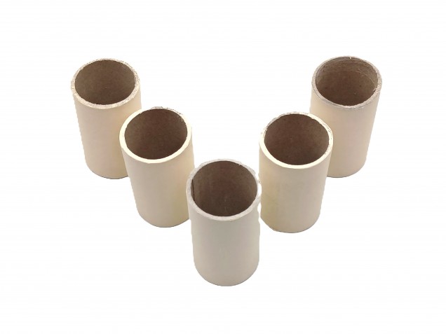 Chandelier Candle Tubes Cream Card 50mm x 24mm pack of 5
