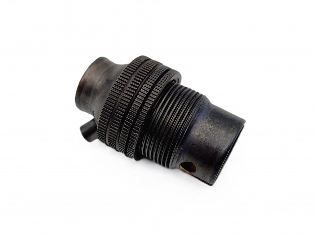 Lamp holder dark bronze SBC B15 earthed half inch base thread