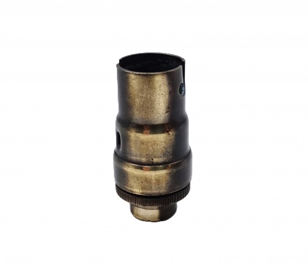 Candle lamp holder SBC B15 brushed antique finish 10MM thread 